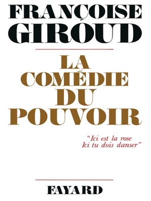 cover image of La Comédie du pouvoir
